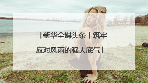 新华全媒头条丨筑牢应对风雨的强大底气